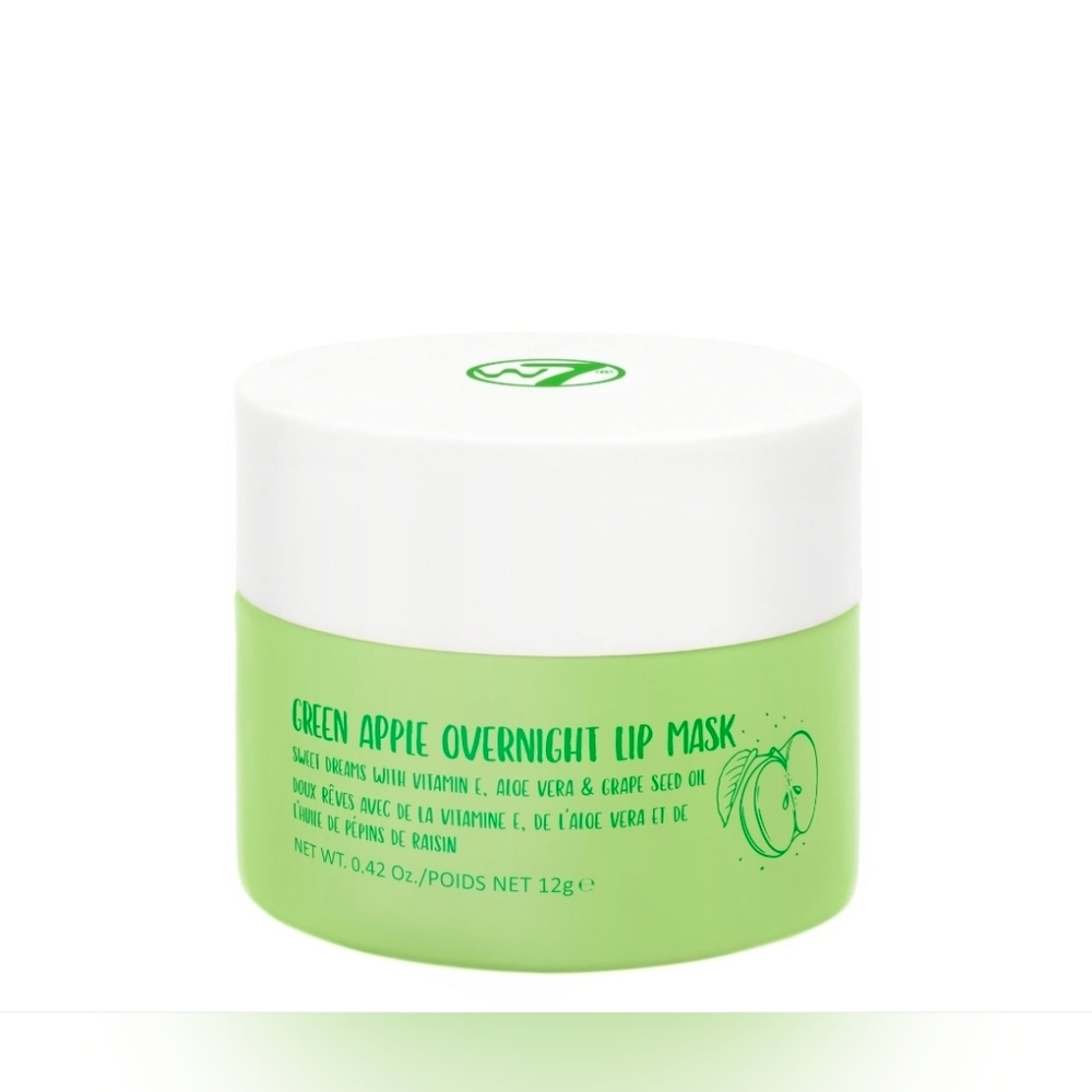 W7 Sweet Dreams Overnight Lip Mask in Green Apple 0.42oz BNIB